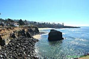 Looking south from Froude and Sunset Cliffs Boulevard