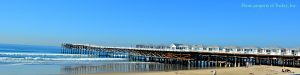 The Pacific Beach pier as seen from the end of Hornblend Street.